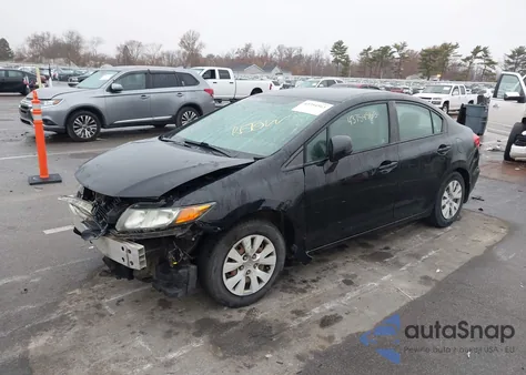 2012 Honda Civic Lx из США, поврежденный, VIN 19XFB2F50CE106981
